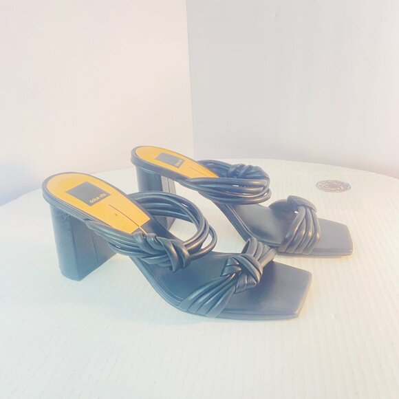 Dolce Vita Black Twisted Strap Sandals – Size 10 - Picture 6 of 16